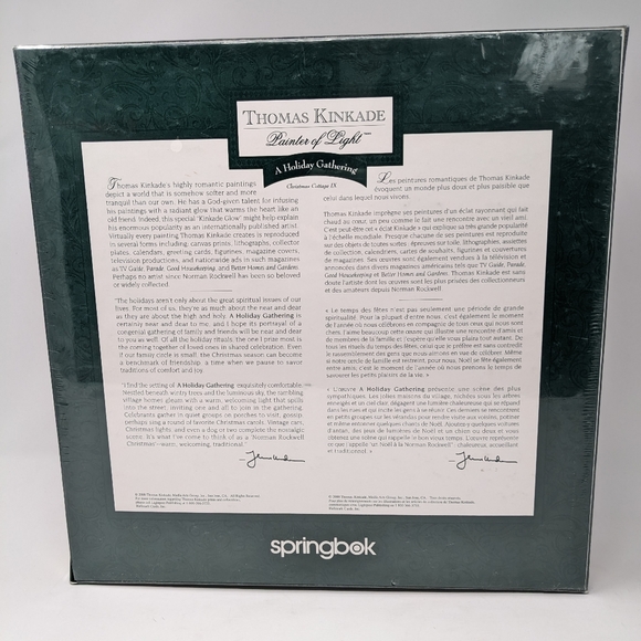 Springbok 2000 Piece Puzzle Thomas Kinkade A Holiday Gathering Christmas Gift - Picture 3 of 4